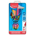 Maped Color Pencils Strong Metal Box 12 colors, MD-862714