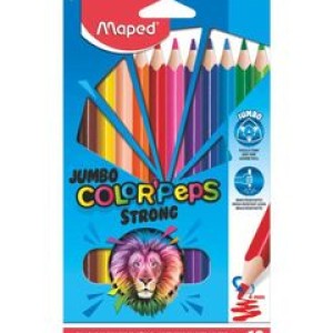 Maped Color Pencils Strong Jumbo 12 colors, MD-863312