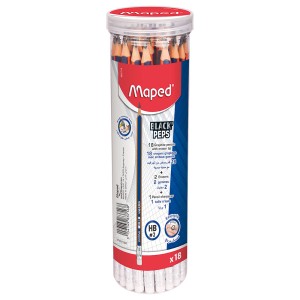 Maped Blackpeps tuBlue 18pcs+ 1shrpnr + 1eraser, MD-983716