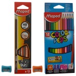 Maped BlackPeps 2Bx+ColorPeps 12 Col+Shrprs, MDP-VP-081