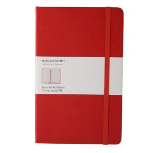 Moleskine Squared NoteBlack Red Large dsp=6  930338, ME-QP061REN