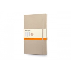 Moleskine Ruled Notebook Soft Khaki-Lrg (323623), ME-QP616G4