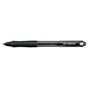 Mitsubishi Laknock Ball Point Pen 1mm Bls=1p, MI-SN100M-01BK