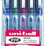 Mitsubishi Uni-ball Eye Broad Roller Ball Pen 1.0mm PAC=05 EA, MI-UB150-10-05C