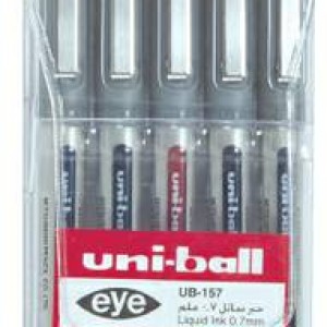 Mitsubishi Uni-ball Eye fine pen Wlt=5col, MI-UB157-05C