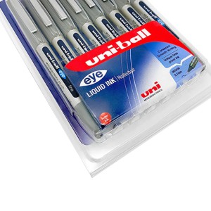 Mitsubishi Uni-ball EYE Roller Ball Pen bls=8pcs Blue, MI-UB157-08C-L