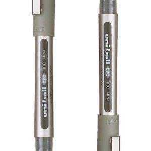 Mitsubishi Fine Delux Roller Ball Pen Bls=2pcs, MI-UB177-02BK