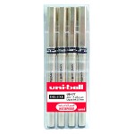 Mitsubishi Uniball Delux 0.7mm pen Wlt=4p, MI-UB177-04C