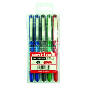 Mitsubishi Eye Needle Roller Ball Pen 0.5mm Wlt=5Pc, MI-UB185S-05C