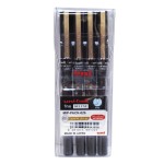 Mitsubishi Uniball Delux 0.5mm pen Wlt=4 blue, MIP-PACK-026