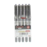 Mitsubishi Uni-ball Eye fine pen Wlt=5 blue, MIP-PACK-027