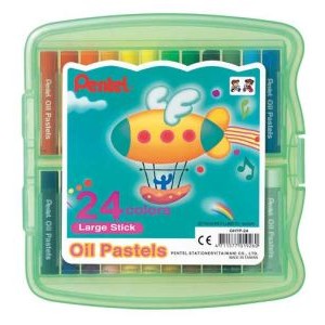 Pentel Oil Pastel 24Clear Large PP Case, PE-GHTP-24C