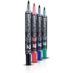 Pentel Maxiflo White Board Marker Flex-Feel Wlt=4Pc, PE-MWL5SBF-04