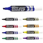 Pentel Maxiflo White Board Marker Chl Black+Blue, PE-MWL6-02AC
