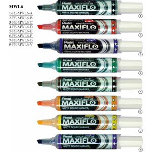 Pentel Maxiflo White Board Marker Chl Voliet, PE-MWL6-V