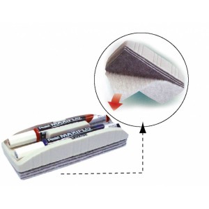 Pentel Maxiflo WBM Slim Chl 2Pc+Eras, PE-MWL6S-2E