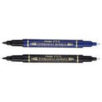 Pentel Twin Tip Marker Blue + Black, PE-N75W-02AC
