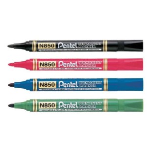 Pentel Marker Permanent Blt Wlt=4pc, PE-N850-04