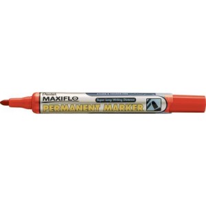 Pentel Maxiflo Permanent Blt Red, PE-NLF50-B