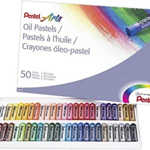 Pentel Oil Pastel Set 50Clear-New Pckg, PE-PHN-50AM