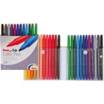 Pentel Color Pens Fibre Tip Set=24Col, PE-S360-24A