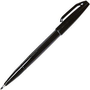 Pentel Sign Pen Fibre Tip 2mm Black, PE-S520-A