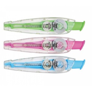 Pentel C. Tape 5mmX6m Rtrctbl 24Pc-Pink, PE-ZTT605P-WE