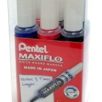 Pentel Maxiflo White Board Marker Chl Value Pack=6Pc, PEP-MWL6-06
