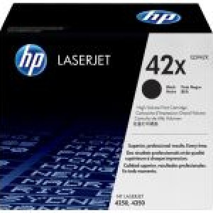 HP 42X High Yield Original LaserJet Toner Cartridge, Black (Q5942X)