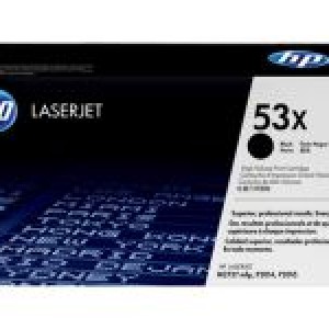 HP 53X High Yield Original LaserJet Toner Cartridge, Black (Q7553X)