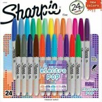Sharpie Permanent Marker Fine Electro Pop 24col, SP-1940862
