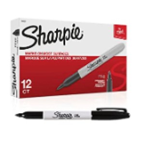 Sharpie Permanent Marker retractable Black Bls=1Pc, SP-1985871