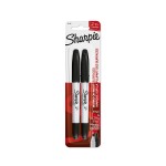Sharpie Permanent Marker Ultra Fine Black Bls=2pcs, SP-1985878