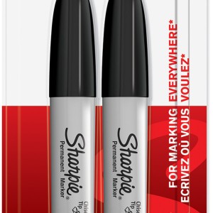 Sharpie Permanent Marker Chisel Black Bls=2Pcs, SP-1986195