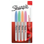 Sharpie Permanent Marker Fine Pastel Bls=4col, SP-2065402