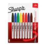 Sharpie Permanent Marker Fine Bls=8col, SP-S0814660