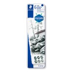 Staedtler Mars Lumograph Pure Graphite Set=6pc, ST-100G-M06