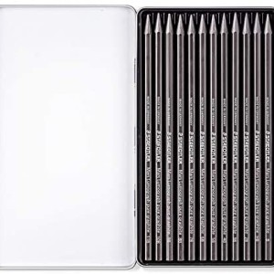 Staedtler Mars Lumograph Pure Graphite Set=12pc, ST-100G-M12