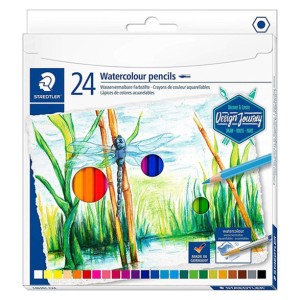 Staedtler Coloured pencils aquarell  set 24col, ST-14610C-C24