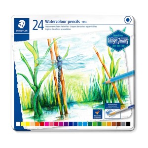 Staedtler Coloured pencil aquarell Metal Set 24col, ST-14610C-M24