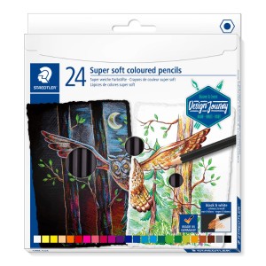 Staedtler Super Soft Color Pencils 24col, ST-149C-C24