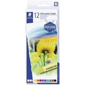 Staedtler Soft pastel chalks  Set 12col, ST-2430-C12
