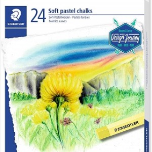 Staedtler Soft pastel chalks  Set 24col, ST-2430-C24