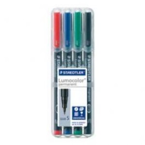 Staedtler Lumocolor OHP perman. pak=4col, ST-313-WP4-S