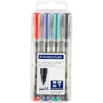 Staedtler Lumocolor OHP perman. pak=4col, ST-317-WP4-M