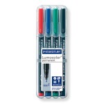 Staedtler Lumocolor OHP perman. pak=4col, ST-318-WP4-F
