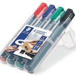 Staedtler Permanent Marker Chsl Wlt=4col, ST-350-WP4