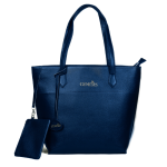 Genesis Leather Tote Bag - Blue