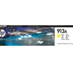 HP 913A Original Page Wide Cartridge, Yellow (F6T79AE)
