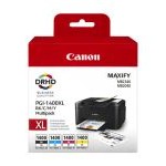 Canon Maxify 1400XL Combo Pack Ink Cartridge - Black/Cyan/Magenta/Yellow